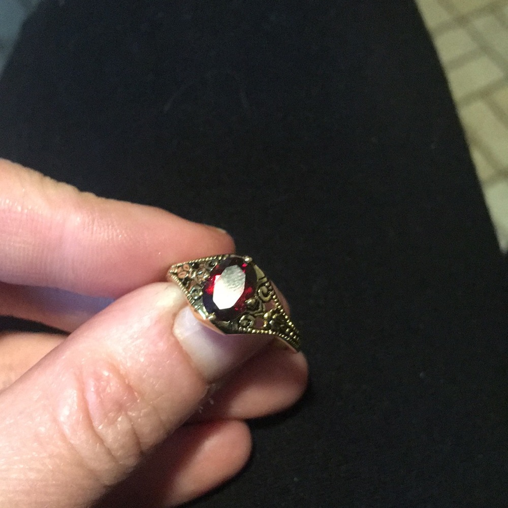 Palm beach jewelry size 7 gold electroplate ring